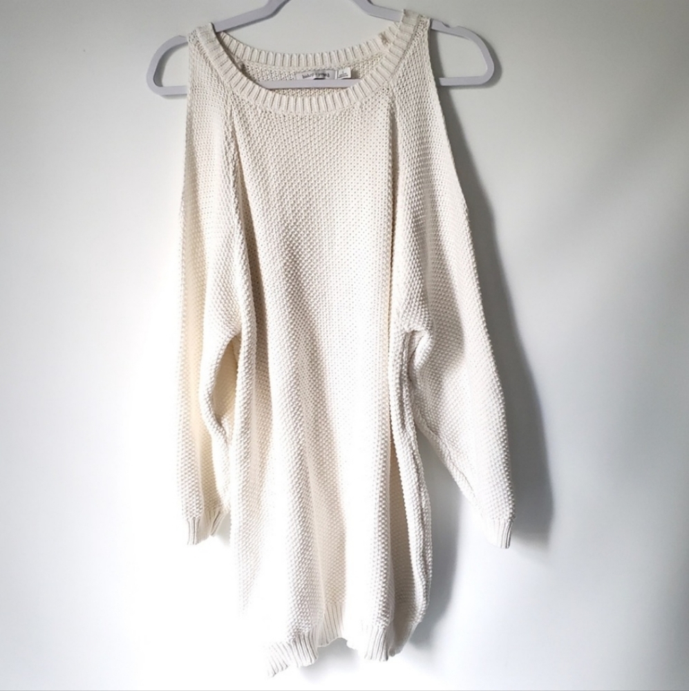 Bishop Young Soft cotton‎ cold shoulder sweater Sz Large Like New
